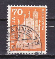 Switzerland, 1960, Monuments/Bellinzona, 70c, USED - Oblitérés