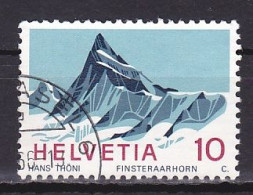 Switzerland, 1966, Swiss Alps/Finsteraarhorn, 10c, USED - Usati