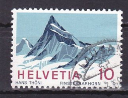 Switzerland, 1966, Swiss Alps/Finsteraarhorn, 10c, USED - Used Stamps