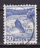 Switzerland, 1936, Landscapes/Rhein Falls, 30c/Grilled Gum, USED - Usados