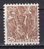 Switzerland, 1936, Landscapes/Viamala Gorge, 25c/Smooth Paper, USED - Used Stamps