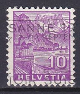 Switzerland, 1934, Landscapes/Chillon Castle, 10c, USED - Oblitérés