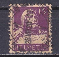 Switzerland, 1918, William Tell, 15c/Dark Violet, USED - Oblitérés