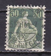 Switzerland, 1908, Helvetia With Sword, 50c, USED - Gebraucht