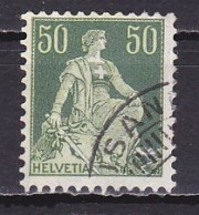Switzerland, 1908, Helvetia With Sword, 50c, USED - Usados