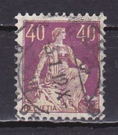 Switzerland, 1908, Helvetia With Sword/Signature CL, 40c, USED - Gebruikt