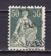 Switzerland, 1908, Helvetia With Sword, 50c, USED - Gebruikt