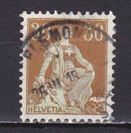 Switzerland, 1908, Helvetia With Sword, 30c, USED - Gebraucht