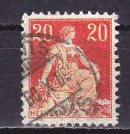 Switzerland, 1908, Helvetia With Sword, 20c, USED - Used Stamps