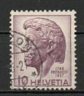 Switzerland, 1946, Johann Heinrich Pestalozzi, 10c, USED - Oblitérés