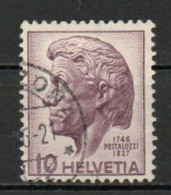 Switzerland, 1946, Johann Heinrich Pestalozzi, 10c, USED - Usati