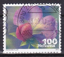 Switzerland, 2011, Vegetable Flowers/Snow Pea, 100c, USED - Used Stamps