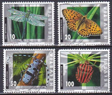 Switzerland, 2001, Insects, Set, USED - Oblitérés