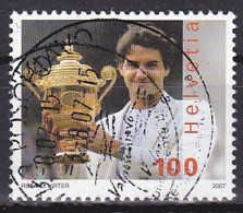 Switzerland, 2007, Roger Federer, 100c, USED - Usados