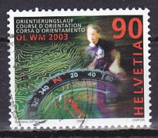 Switzerland, 2003, World Orienteering Championships, 90c, USED - Oblitérés