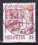 Switzerland, 1986, Mail Handling/Post Office Clerk, 35c, USED - Used Stamps