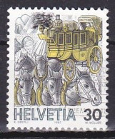 Switzerland, 1987, Mail Handling/Stagecoach, 30c, USED - Usati