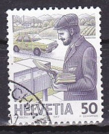 Switzerland, 1987, Mail Handling/Postman, 35c, USED - Oblitérés