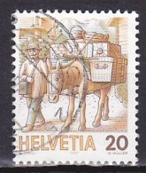 Switzerland, 1987, Mail Handling/Mule Post, 20c, USED - Usati