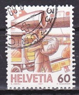 Switzerland, 1987, Mail Handling/Airmail Loading, 60c, USED - Gebruikt