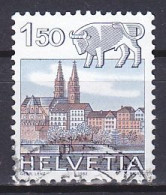 Switzerland, 1982, Zodiac & Landscape/Taurus & Basel, 1.50Fr, USED - Usati