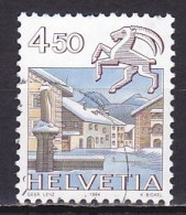 Switzerland, 1984, Zodiac & Landscape/Capricorn & Scuol, 4.50Fr, USED - Used Stamps