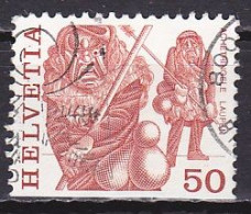 Switzerland, 1984, Folk Customs/Achetringele Laupen, 50c/Imperf Bottom, USED - Used Stamps