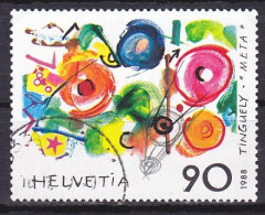 Switzerland, 1988, Metamecanique/J. Tinguely, 90c, USED - Used Stamps