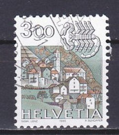 Switzerland, 1985, Zodiac & Landscape/Scorpio & Corippo, 3.00Fr, USED - Oblitérés