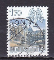 Switzerland, 1983, Zodiac & Landscape/Cancer & Wetterhorn, 1.70Fr, USED - Usati