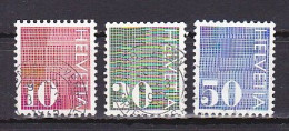 Switzerland, 1970, Numeral Coil Stamps, Set, USED - Used Stamps