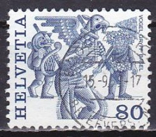 Switzerland, 1977, Folk Customs/Vogel Gryff Basel, 80c, USED - Oblitérés