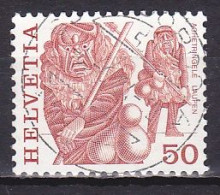 Switzerland, 1977, Folk Customs/Achetringele Laupen, 50c, USED - Used Stamps