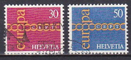 Switzerland, 1971, Europa CEPT, Set, USED - Oblitérés