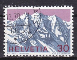 Switzerland, 1970, Swiss Alps/Piz Palü, 30c, USED - Gebruikt