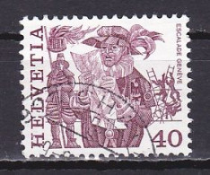 Switzerland, 1977, Folk Customs/Escalade Geneva, 40c, USED - Oblitérés