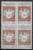 France Maury/Spink N° 668a Variété Impression Défectueuse En Bloc De Quatre Neufs ** MNH. TB - Neufs