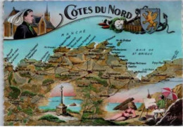 LES COTES Du NORD. -  Carte Touristique.   -   Non Circulée. - Otros & Sin Clasificación