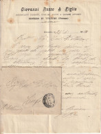 Italy. A209. Rionero In Vulture. 1918. Annullo Guller Su Lettera, Con Carta Intestata ... NEGOZIANTE TESSUTI ... - Marcophilie