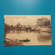 Cartolina Roma - Castel S. Angelo Veduta Dal Tevere. Viaggiata 1915 - Altri & Non Classificati