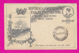 Uruguay. Entero Postal De 2 Centimos. 25 De Agosto 1900. La Piedra Alta- - Uruguay