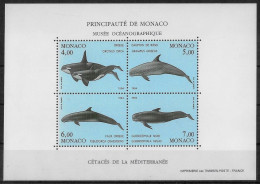 MONACO - ANNEE 1994 - CETACES DE LA MEDITERRANEE - BF 64 - NEUF** MNH - Blokken