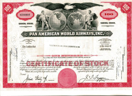 PAN AMERICAN  WORLD AIRWAYS, Inc.; 100 Shares - Aviación