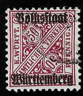 1919 Overprint  Michel DE-W 269Xa Stamp Number DE-W O161 Yvert Et Tellier DE-W S111 Stanley Gibbons DE-W O243 Used - Used