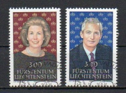 Liechtenstein, 1991, Princess Marie & Prince Hans-Adam II, Set, CTO - Gebraucht