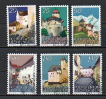 Liechtenstein, 1986-89, Vuduz Castle, Set, CTO - Gebruikt