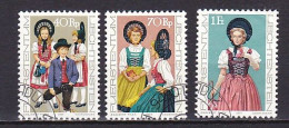 Liechtenstein, 1977, National Costumes, Set, CTO - Oblitérés