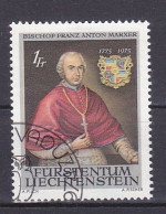 Liechtenstein, 1974, Bishop Franz Anton Marxer, 1.00Fr, CTO - Gebruikt