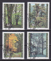 Liechtenstein, 1980, Forest In Four Seasons, Set, CTO - Oblitérés