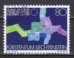 Liechtenstein, 1979, Liechtenstein In Council Of Europe, 80rp, CTO - Usati